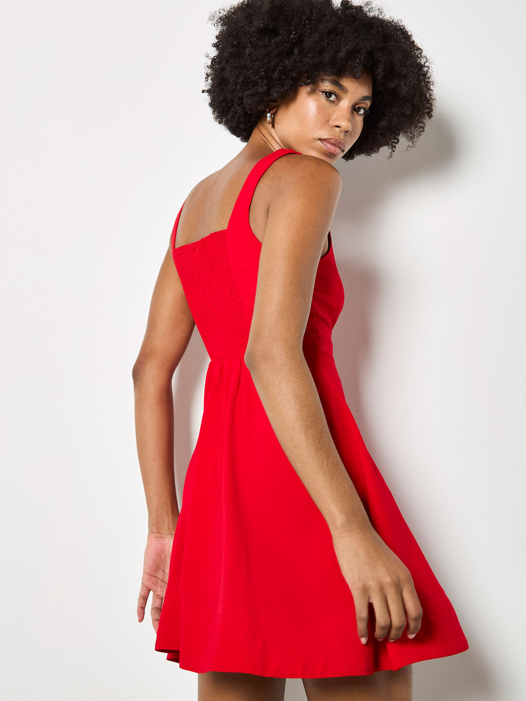 Crepe Fit And Flare Mini Dress | Apricot Clothing