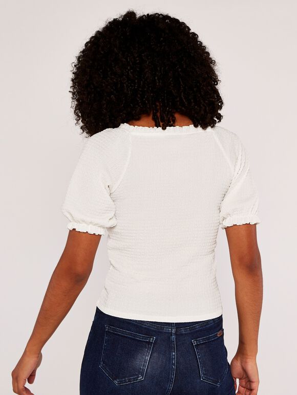 Milkmaid Top, Cream, large
