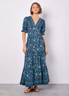 Sarasa Floral Maxi Dress, Navy, large