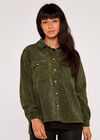 Corduroy Shacket, Khaki, large