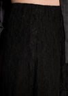Cotton-Blend Lace Tiered Midi Skirt, Black, large
