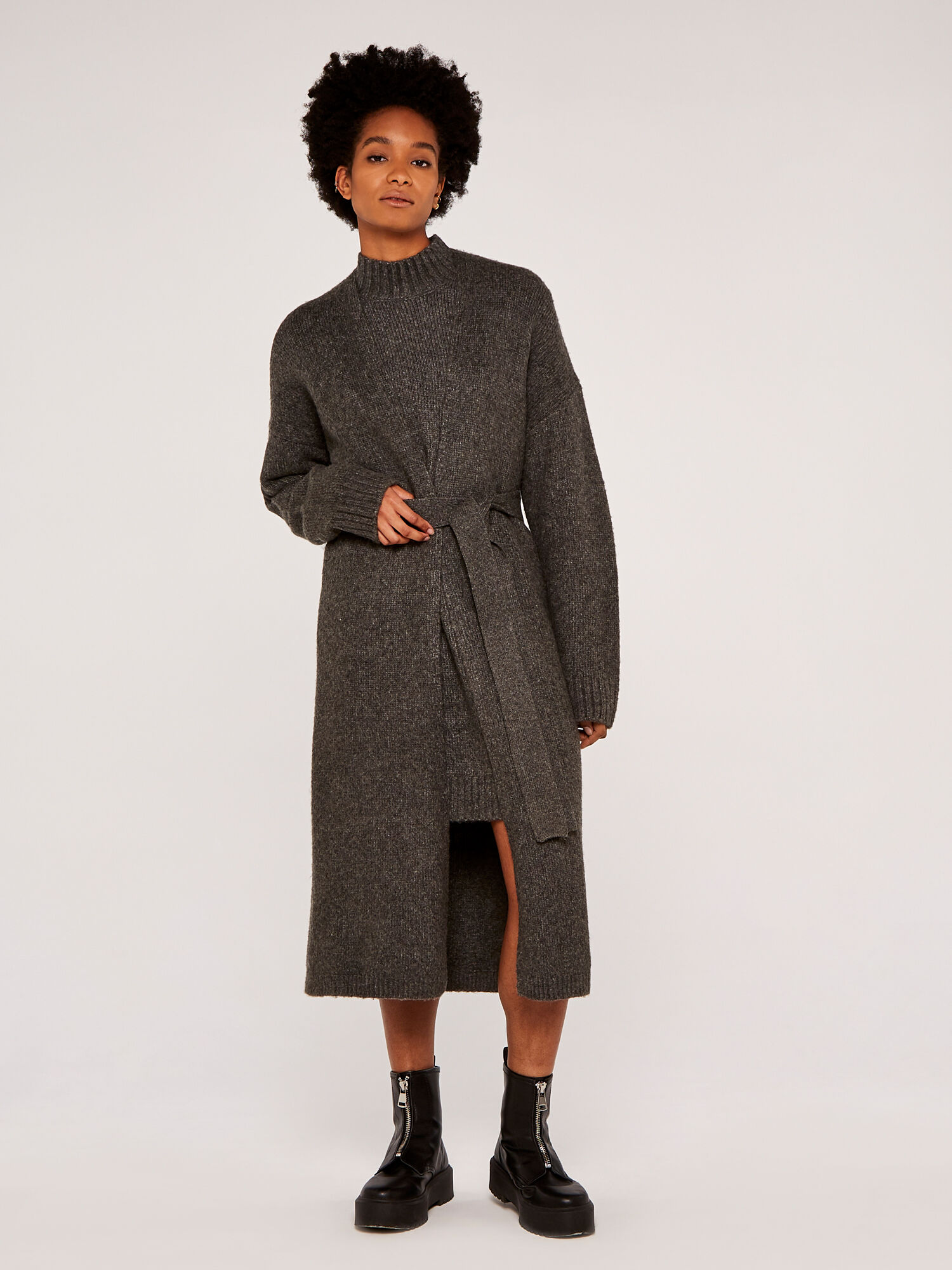 Dark grey deals oversized cardigan