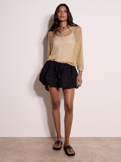 Gold Shimmer Lightweight Jumper