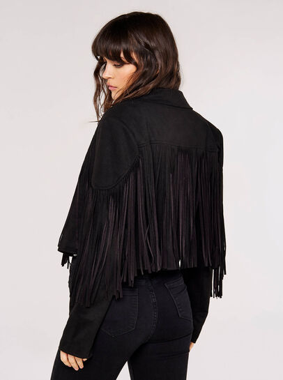 Fringed Suedette Jacket
