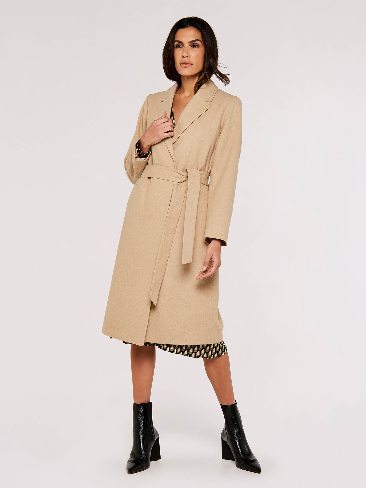 Herringbone Coat | Apricot UK