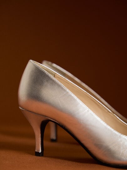Leather Stiletto Heel Shoes
