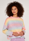 Rainbow Ombre Jumper, Pink, large