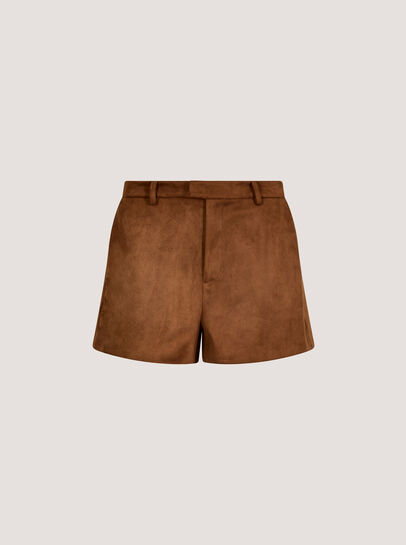 Suede Lined Micro Shorts