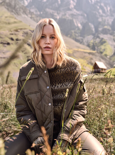 Collared Quilted Jacket