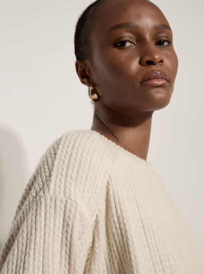 Jacquard Knit Jersey Top