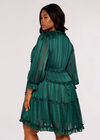 Curve Ruffle Mini Dress, Green, large