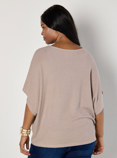 Curve Waffle Knit Top