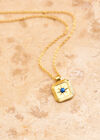 24K Gold Plated Locket Necklace, Gold, large