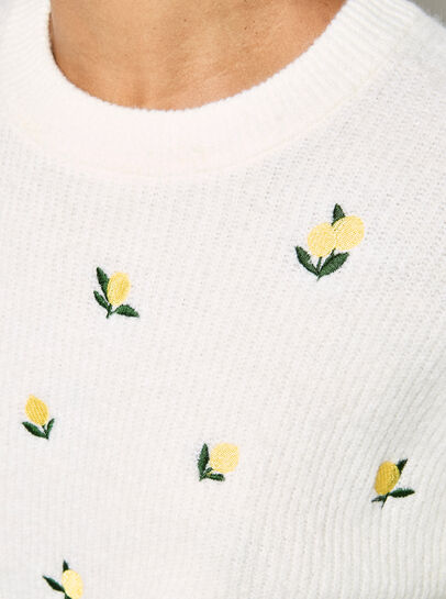 Embroidered Lemon Jumper