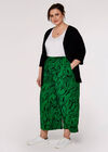 Curve Waves Waist Culottes, Green, large