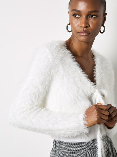 Fluffy Cropped Bolero