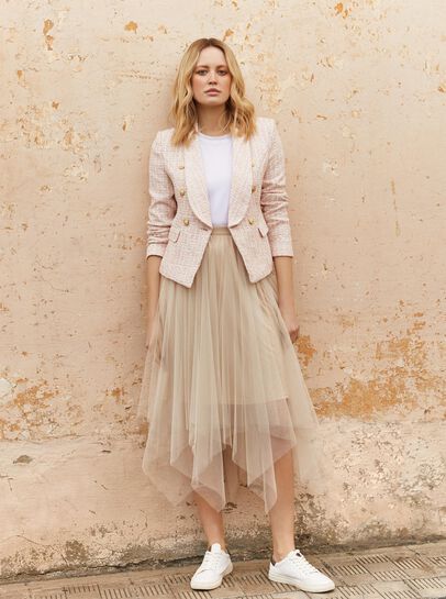 Tweed Cropped Blazer