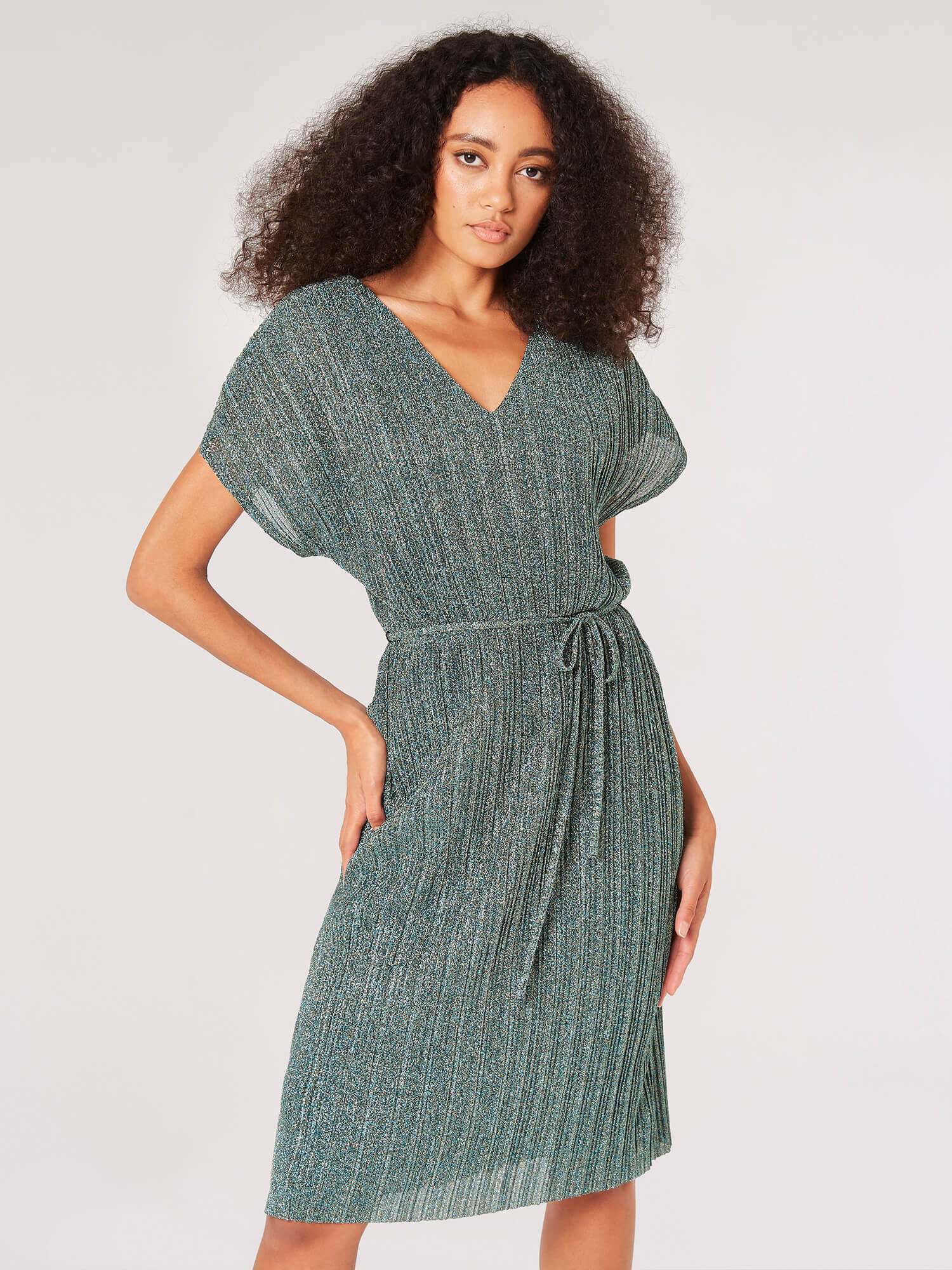 Robe midi plissée cheap
