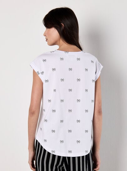 Bow Print T-Shirt