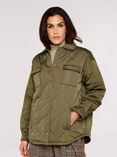 Collared Quilted Jacket