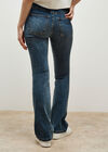 Bianca Mid-Rise Bootcut Jeans, Blue, large
