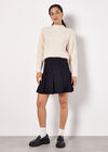 Chunky Cable Knit Jumper, Cream, large