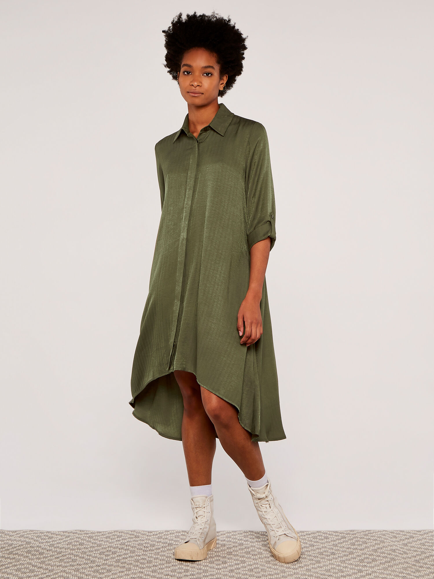 Twill Shirt Dress