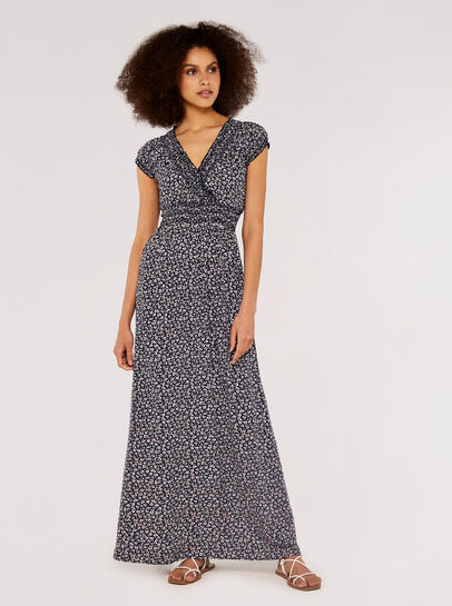 Ditsy Smock Maxi Dress