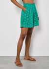 Daisy Mesh Shorts, Green, large