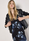 Floral Slip Midi Dress, Navy, large