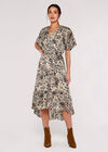 Watercolour Dot Midi Dress, Cream, large