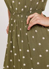 Sunspot Smocked Mini Dress, Khaki, large