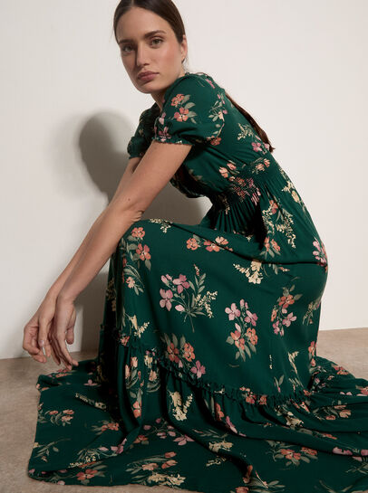 Watercolour Floral Maxi Dress