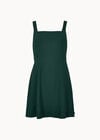 Crepe Fit And Flare Mini Dress, Green, large