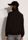 Lightweight Woven Bomber Jacket, Black, large