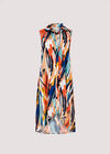 High-Low Shirt Mini Dress, Blue, large