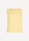 Floral Lace Embroidered Shell Top

, Yellow, large
