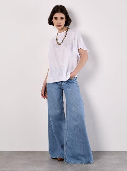 Ruffle Sleeve T-Shirt