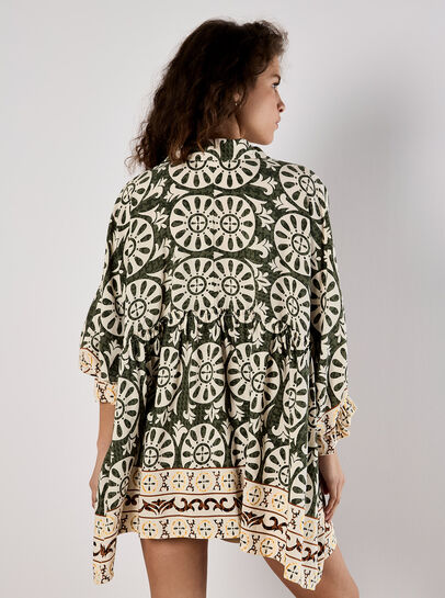 Block Print Oversized Shirt