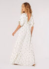 Sequin Spot Kaftan Maxi Dress, Cream, large