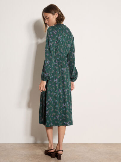 Floral Print Midi Dress