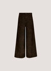 Zoe Wide Leg Leopard Print Jeans, Brown, large