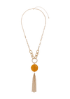 Glitter Pendant Necklace, Gold, large