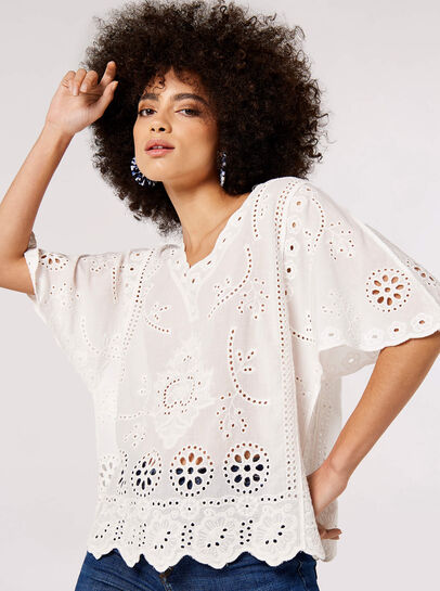 Embroidered Cotton Top