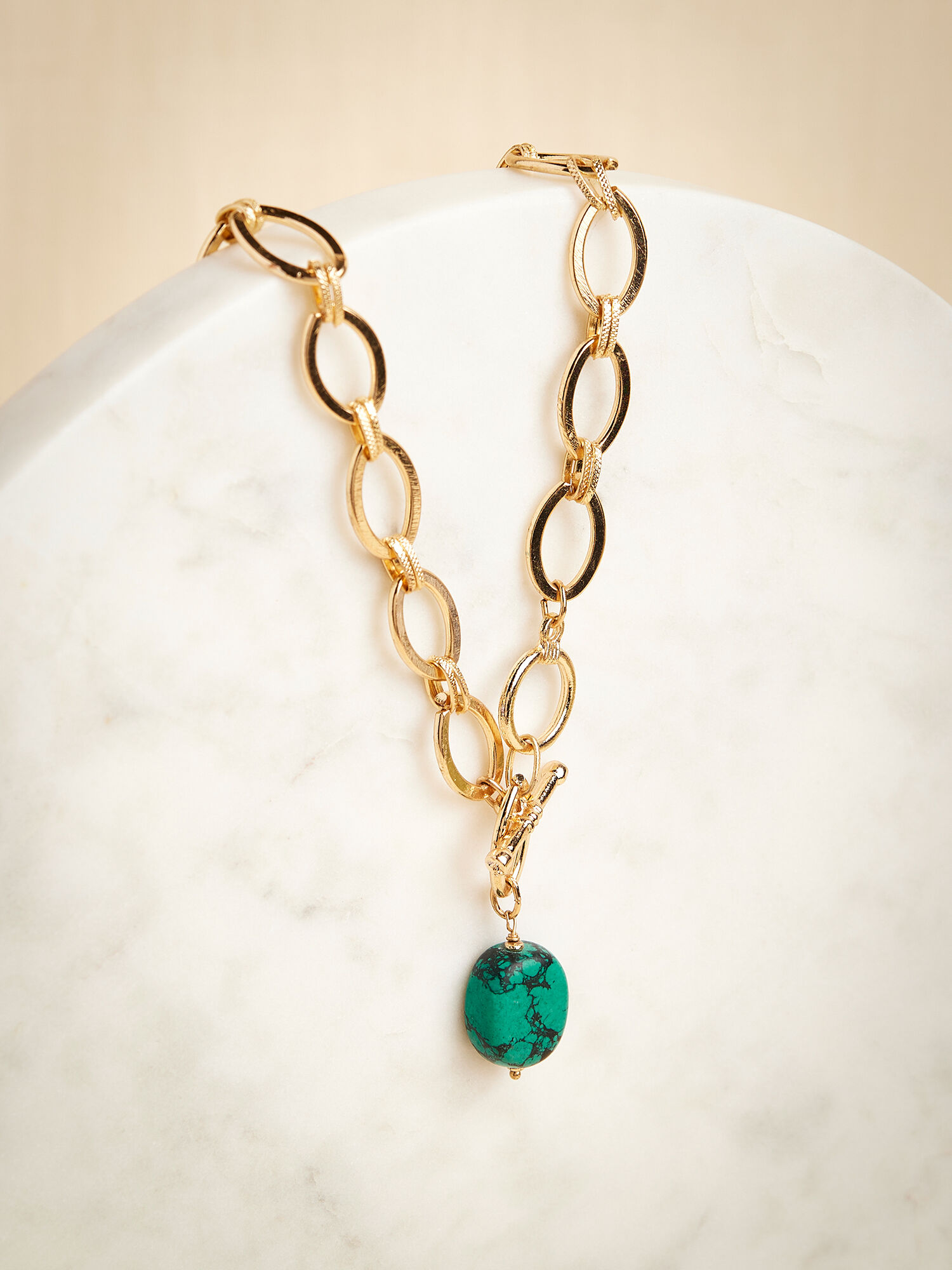 Two tone green onyx delicate drop necklace | feliciawillow