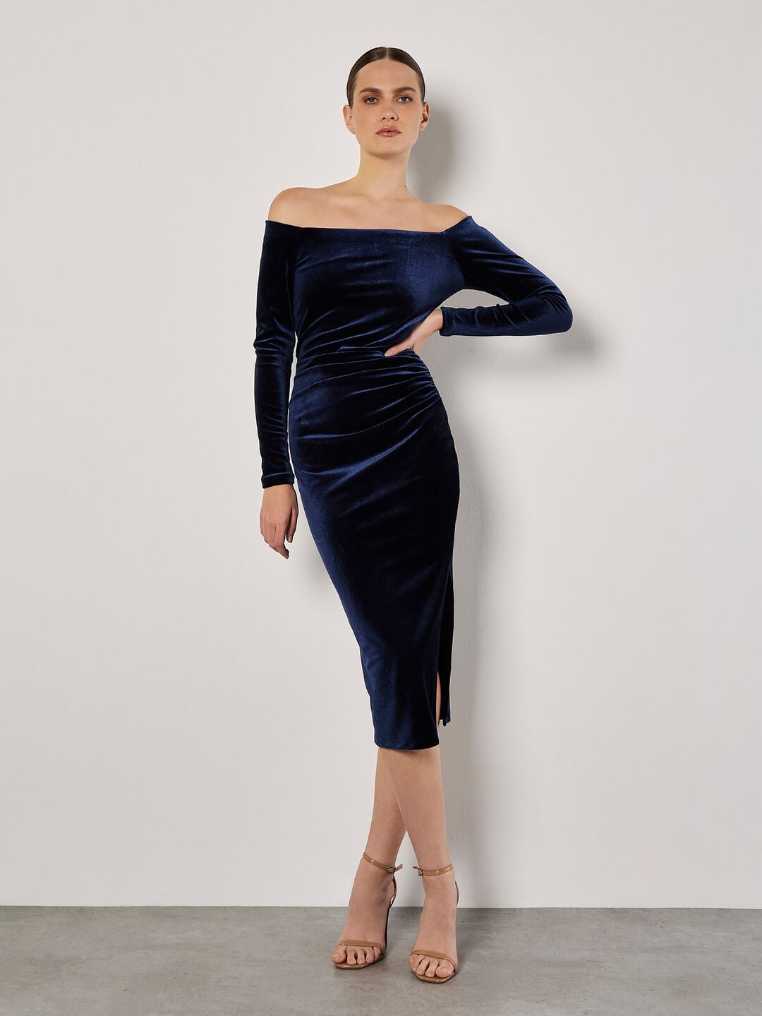 blue velvet midi dress Velvet Dress Royal Blue Midi Dress, Evening Dress, Wedding Guest Dress, Cocktail Dress, Party Dress, Bridesmaid Dress, Elegant Dress