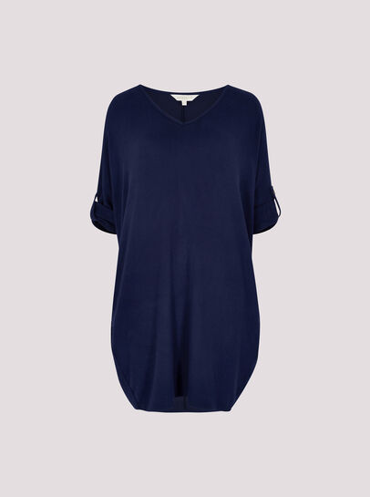 Soft-Touch Cocoon Mini Dress