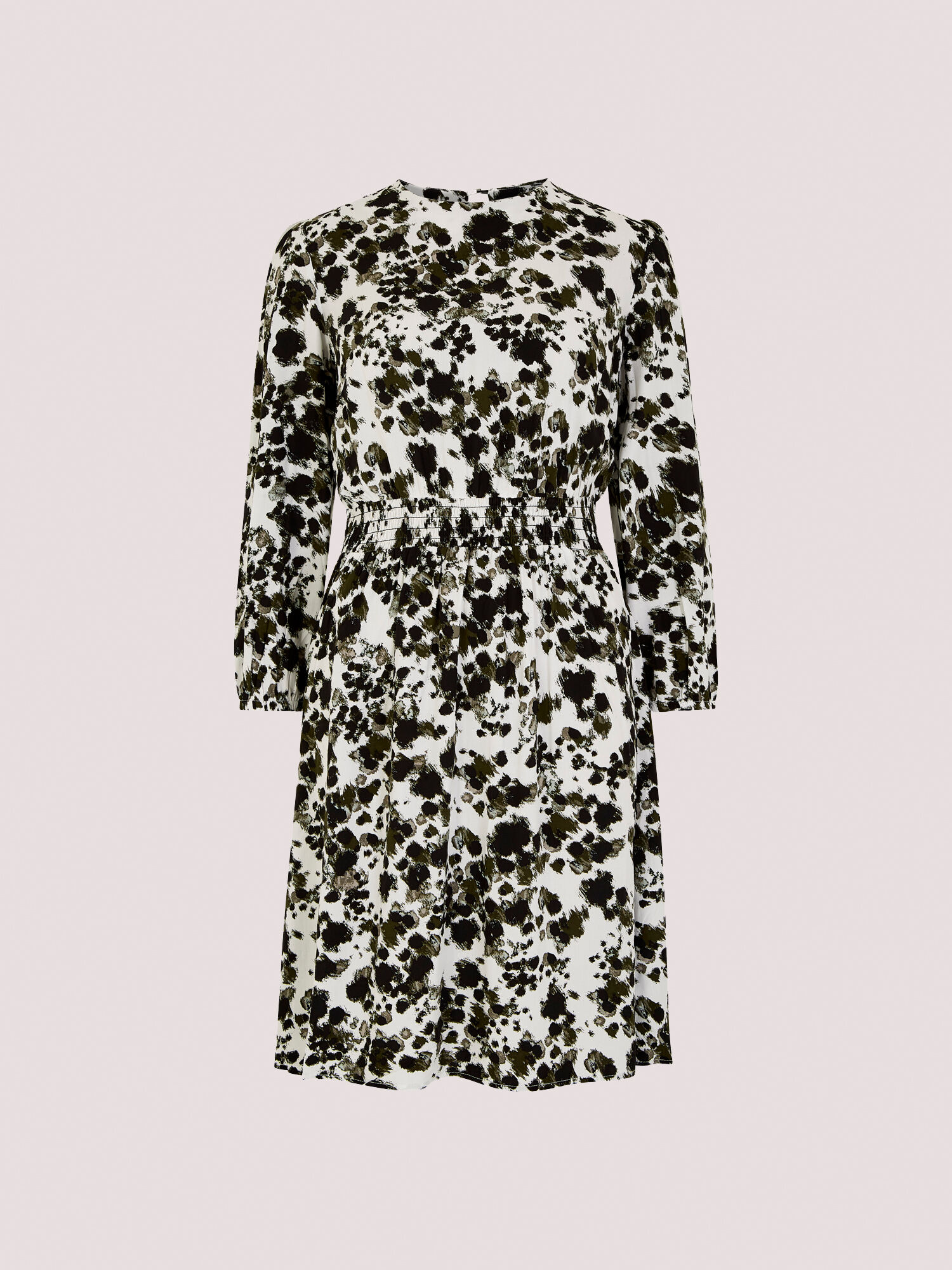 Brushstroke Smock Mini Dress
