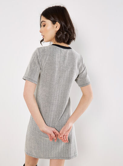 Chevron T-Shirt Mini Dress