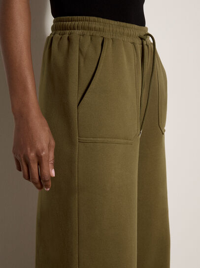 Wide-Leg Jersey Joggers